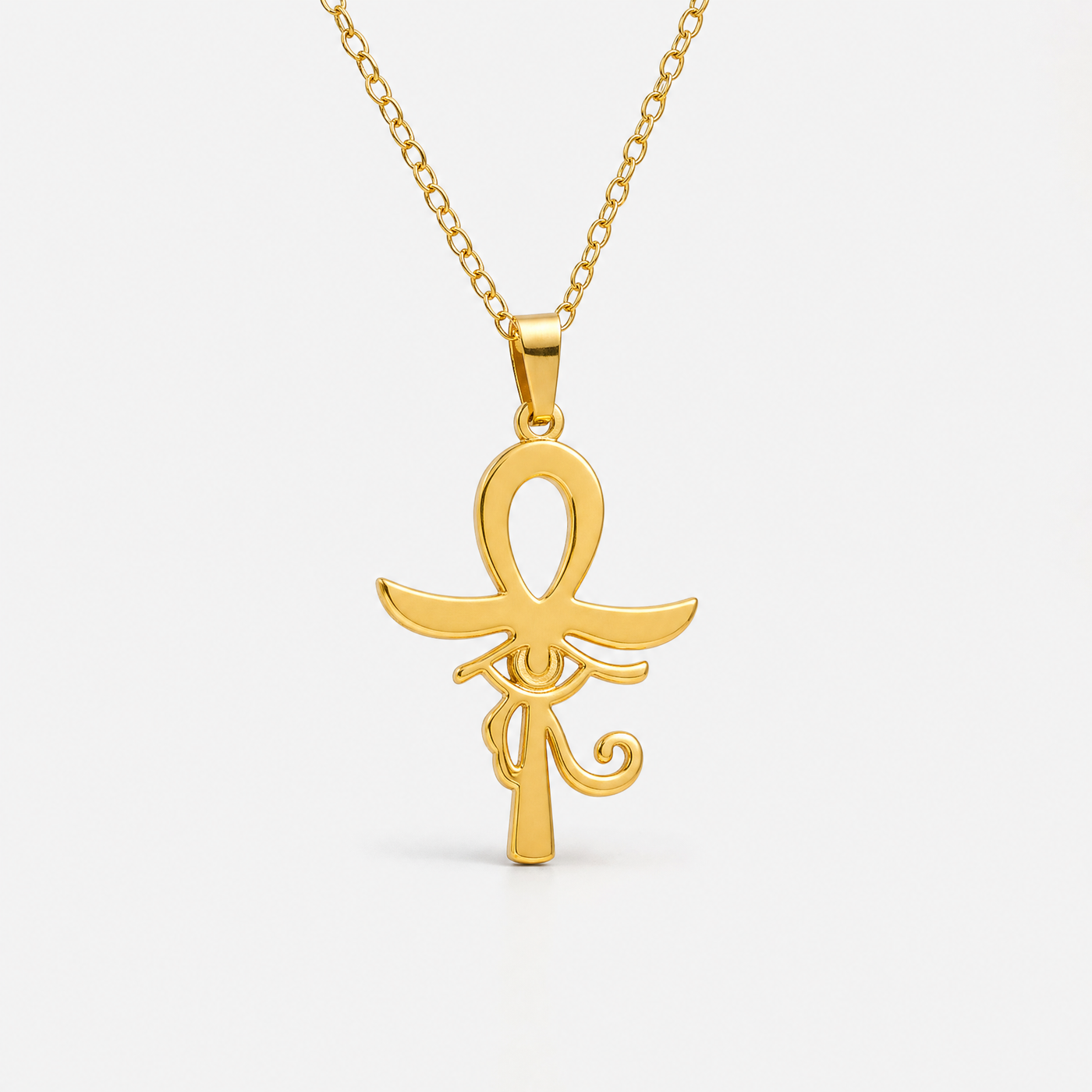 Ankh Cross Necklace – Egyptian Key of Life Symbol Pendant, Gold or Silver Gift