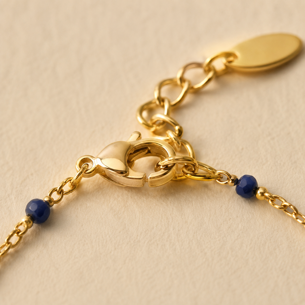 Gold Cross Charm Bracelet – Dainty Enamel Beaded Chain, Adjustable Faith Jewelry for Women