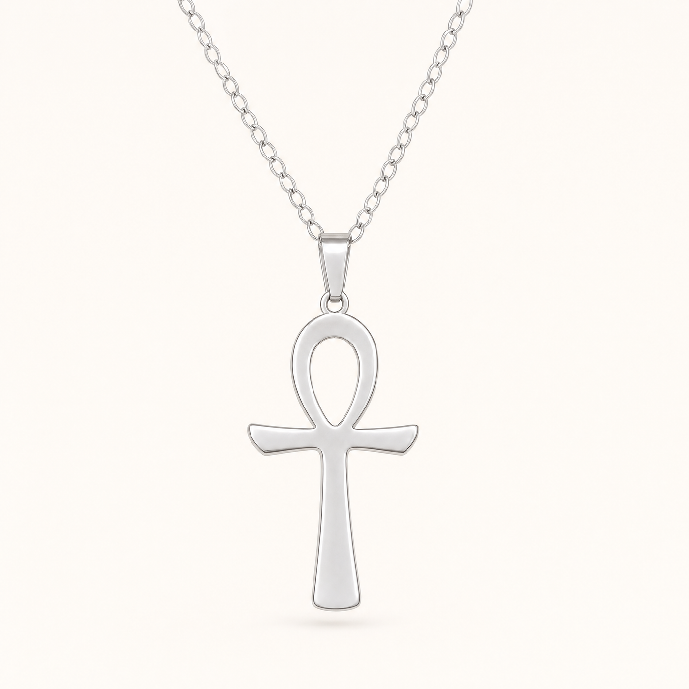 Ankh Cross Necklace – Egyptian Key of Life Symbol Pendant, Gold or Silver Gift