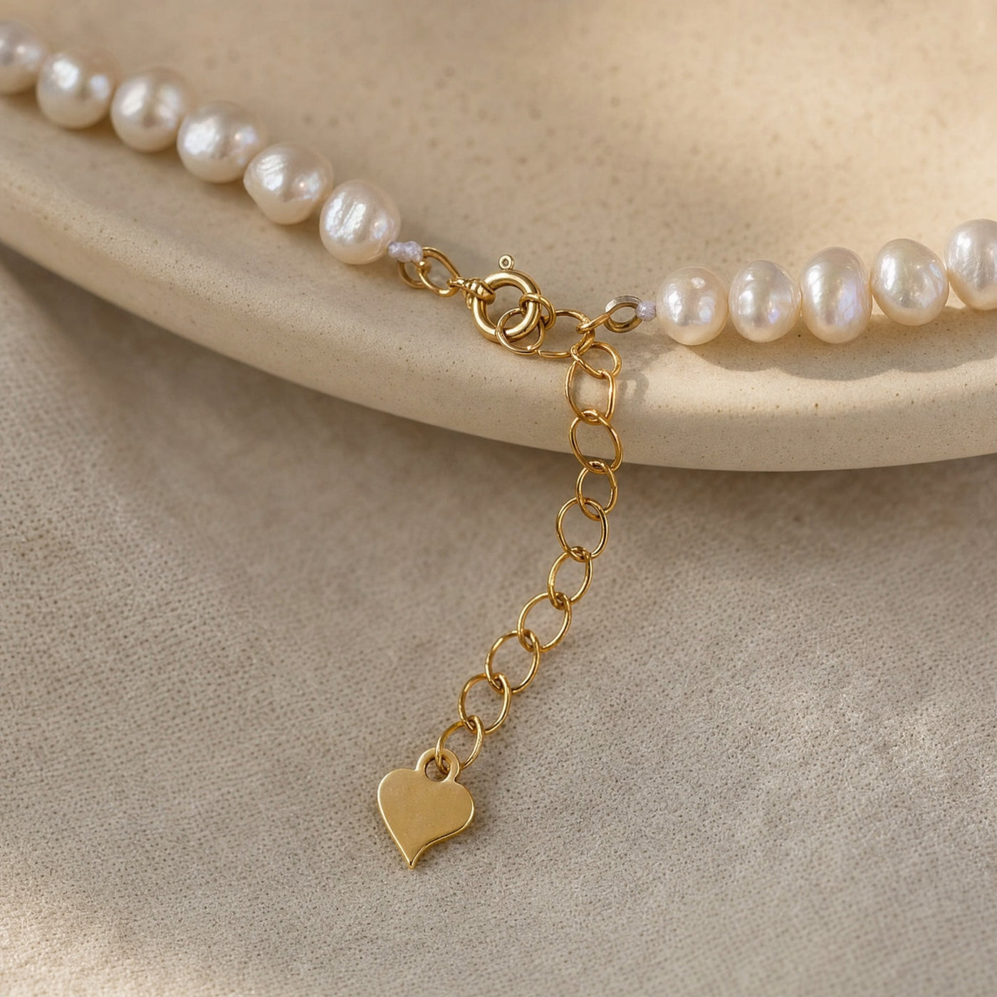 Baroque Freshwater Pearl Necklace – Sterling Silver Dainty Layering Pearl Necklace Gift