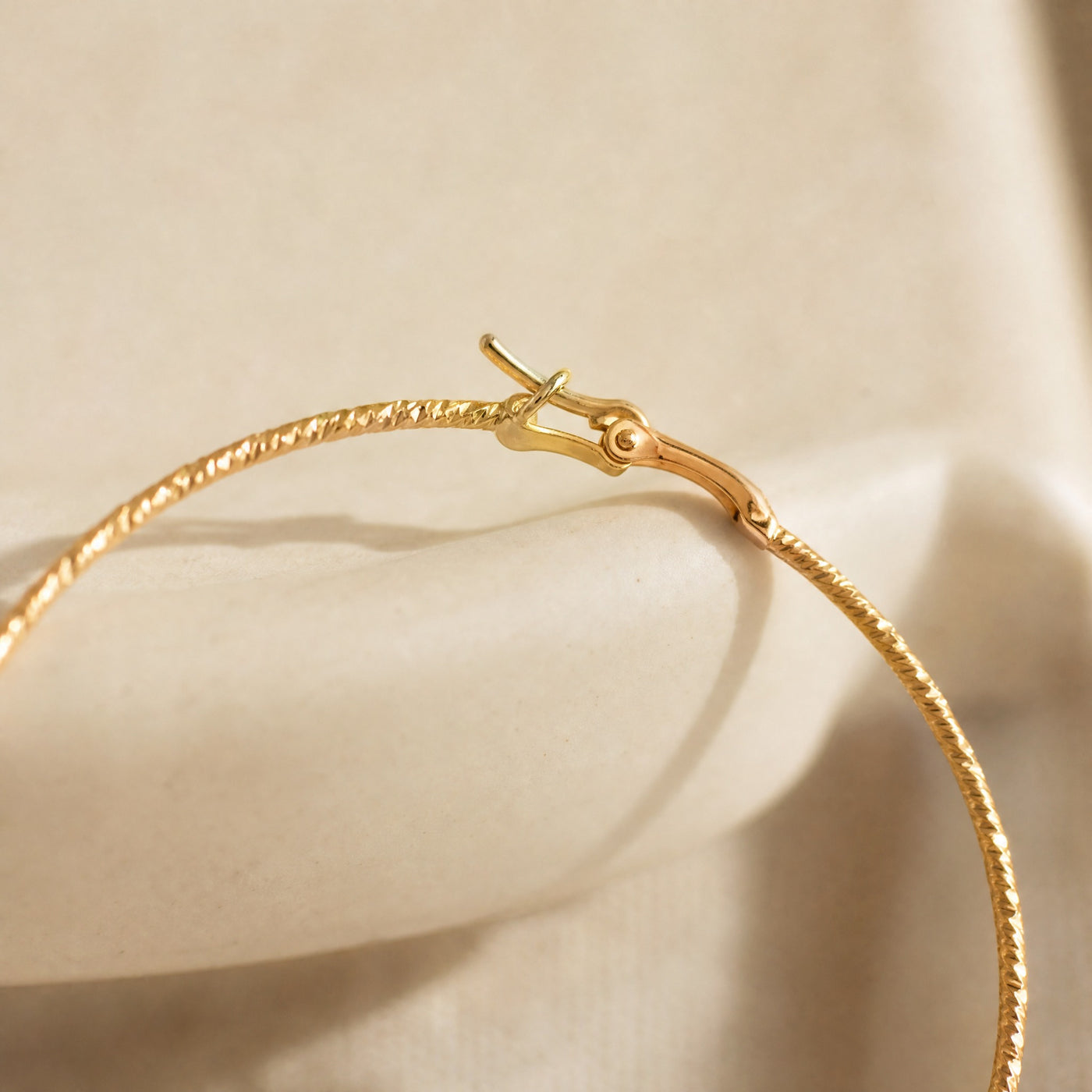 Twisted Texture Hoop Earrings – Large Gold Silver Statement Hoops for Women