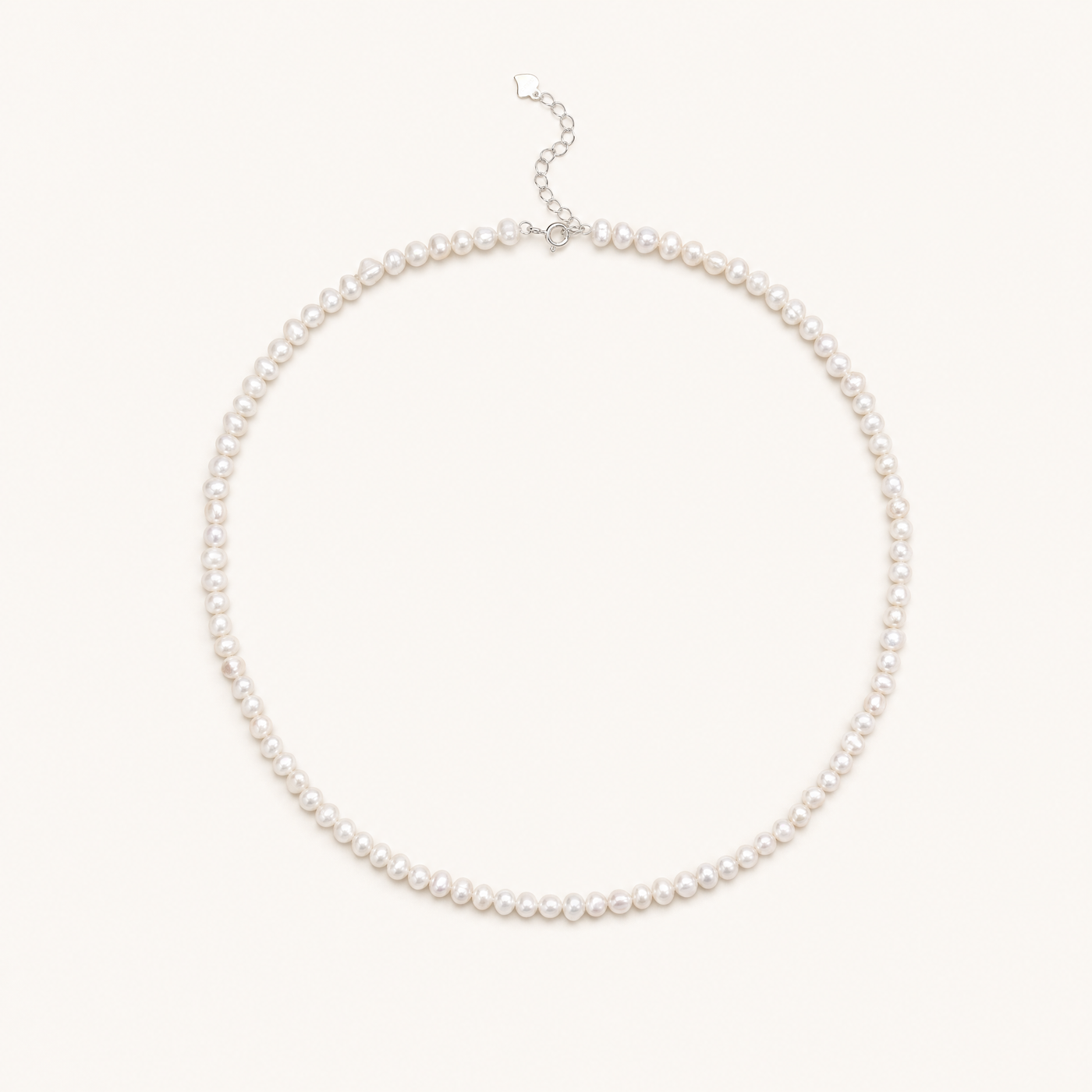 Baroque Freshwater Pearl Necklace – Sterling Silver Dainty Layering Pearl Necklace Gift
