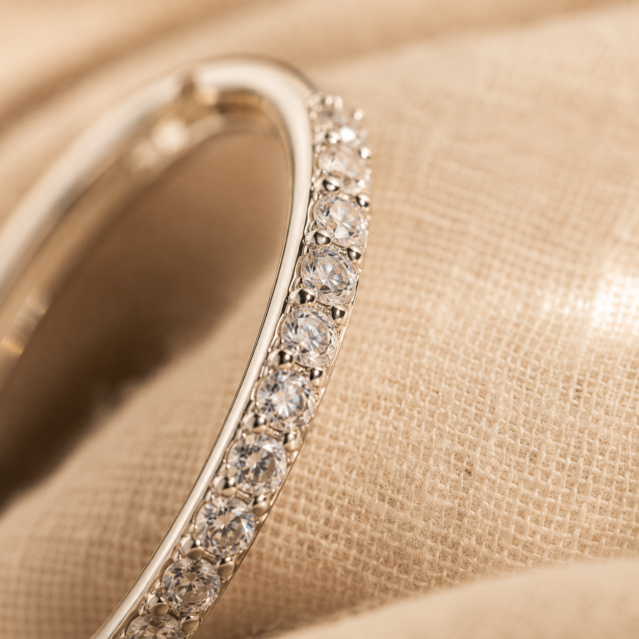 Silver Pavé CZ Hoop Earrings – Dainty Zircon Huggie Hoops, Minimalist Gift for Her